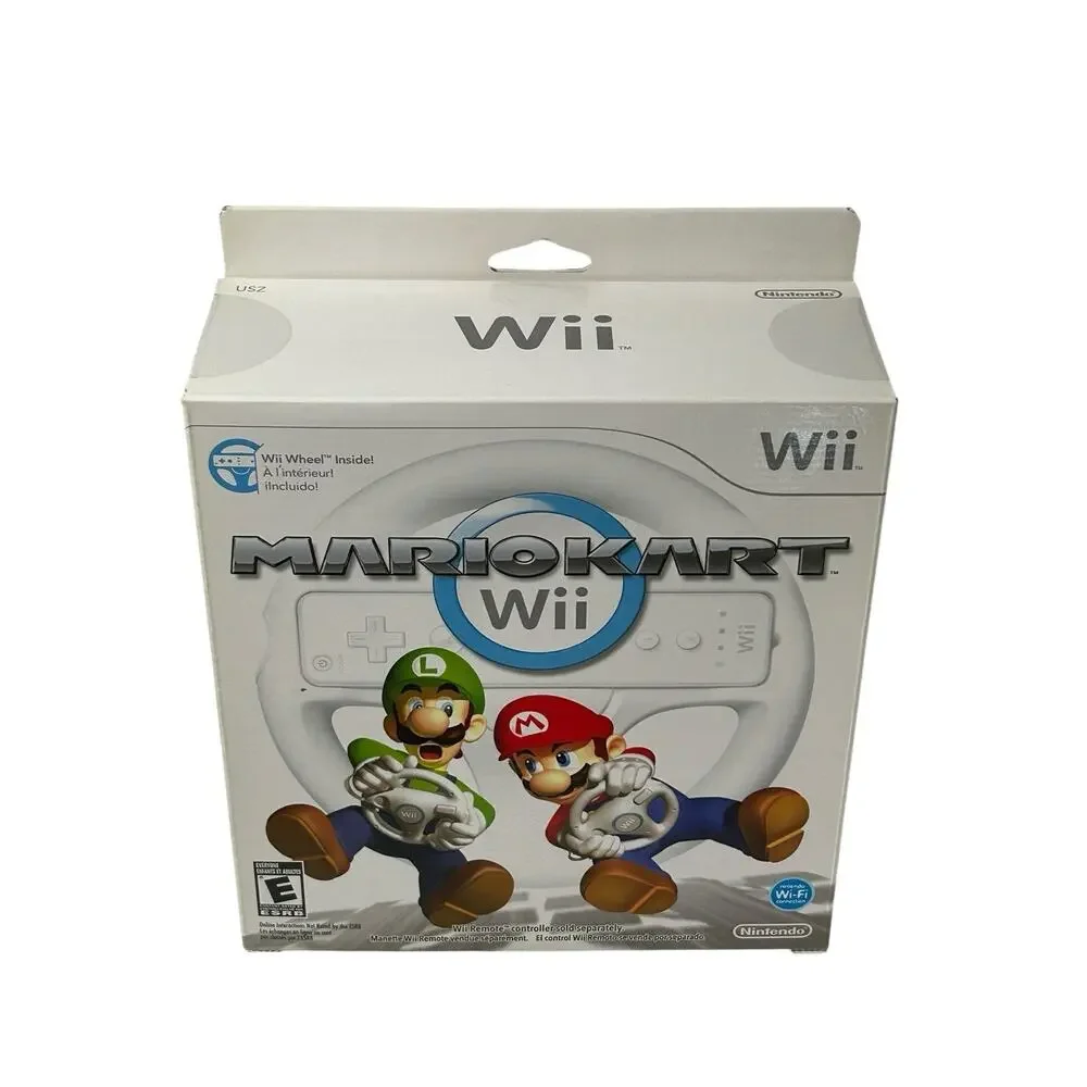 Mario Kart Nintendo Wii with Wheel - NEW BOX FACTORY SEALED (MINT BOX RARE FIND)